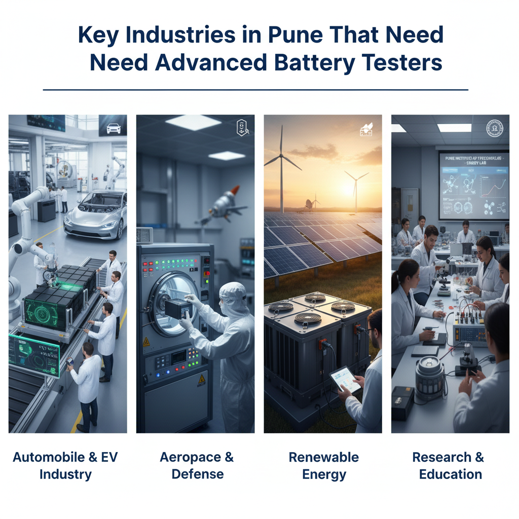 Advanced battery testers used by key industries in Pune for accurate testing results